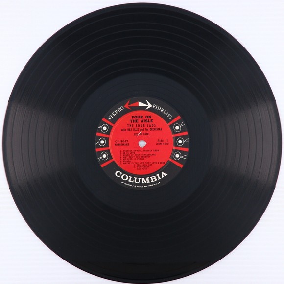 Ray Ellis The Four Lads Sing: Four On The Aisle 1958 12" LP Record CS 8047 6-Eye - Picture 11 of 16